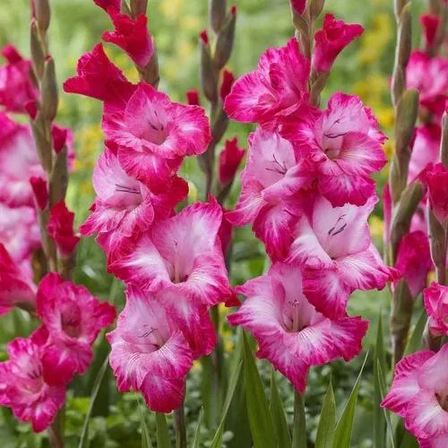 Gladiolus Madam Flower Bulbs for Home Garden & Terrace | Elegant Pink Blooming Plants | Easy to 
